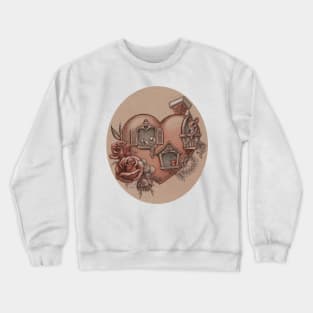 SpringCleaning in the Heart House Crewneck Sweatshirt